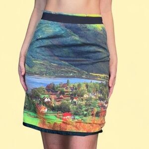 Anthropologie brand gorgeous fall setting skirt size US 4